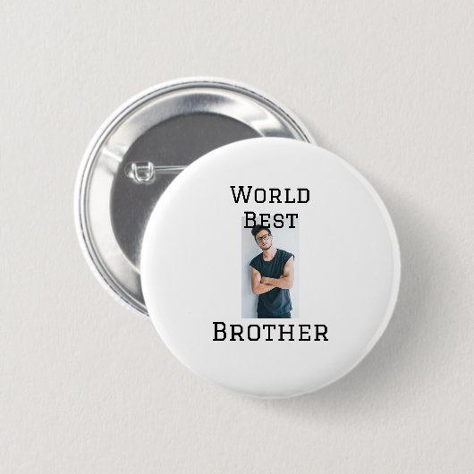 Weltbester Bruder fügt einfach den Text Sport hinz Button (Vorne & Hinten)