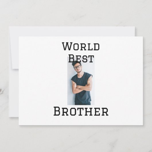 Weltbester Bruder fügt einfach den Text Sport hinz Einladung (Vorderseite)