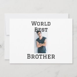 Weltbester Bruder fügt einfach den Text Sport hinz Einladung