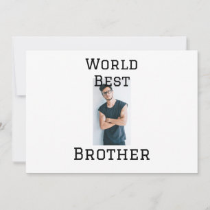 Weltbester Bruder fügt einfach den Text Sport hinz Einladung