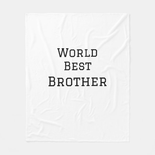 Weltbester Bruder fügt einfach den Text Sport hinz Fleecedecke (Vorderseite)