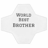 Weltbester Bruder fügt einfach den Text Sport hinz Fußball (Flach)