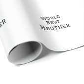 Weltbester Bruder fügt einfach den Text Sport hinz Geschenkpapier (Rolleneckpunkt)