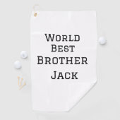 Weltbester Bruder fügt einfach den Text Sport hinz Golfhandtuch (Insitu)