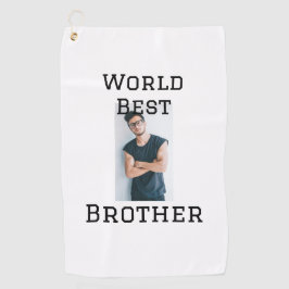 Weltbester Bruder fügt einfach den Text Sport hinz Golfhandtuch