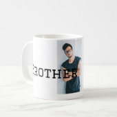 Weltbester Bruder fügt einfach den Text Sport hinz Kaffeetasse (Vorderseite Links)