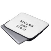 Weltbester Bruder fügt einfach den Text Sport hinz Laptopschutzhülle (Vorne Knopf)