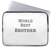 Weltbester Bruder fügt einfach den Text Sport hinz Laptopschutzhülle (Vorderseite)