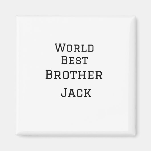 Weltbester Bruder fügt einfach den Text Sport hinz Magnet (Vorne)