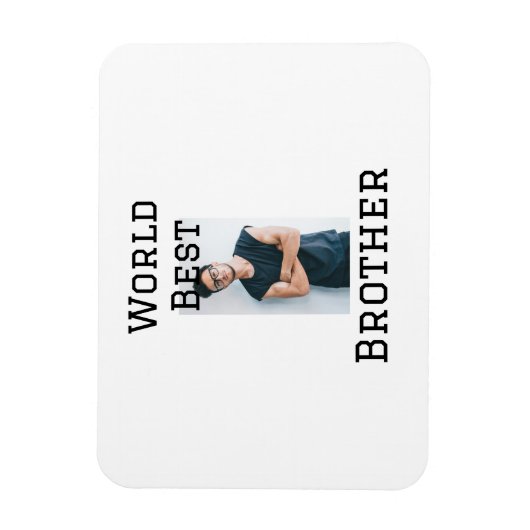 Weltbester Bruder fügt einfach den Text Sport hinz Magnet (Vertikal)