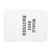 Weltbester Bruder fügt einfach den Text Sport hinz Magnet (Horizontal)