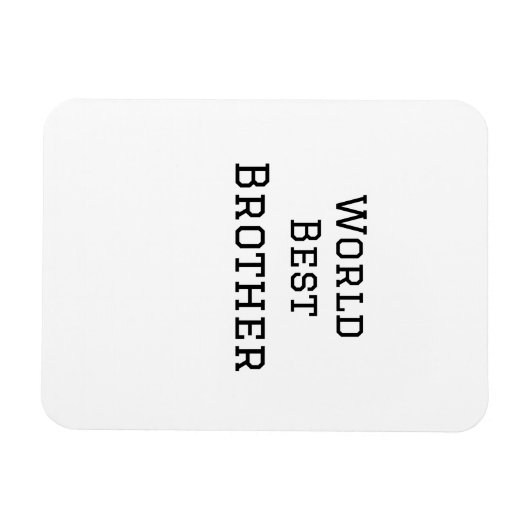 Weltbester Bruder fügt einfach den Text Sport hinz Magnet (Horizontal)