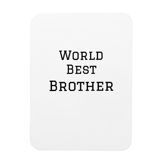 Weltbester Bruder fügt einfach den Text Sport hinz Magnet (Vertikal)