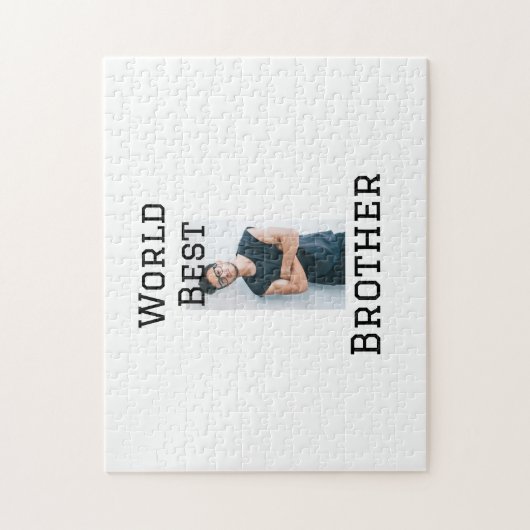 Weltbester Bruder fügt einfach den Text Sport hinz Puzzle (Vertikal)