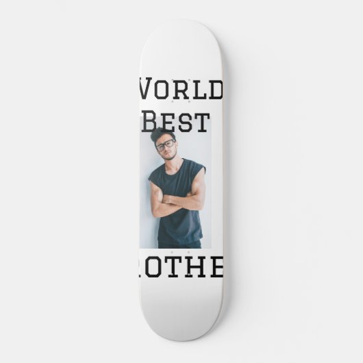 Weltbester Bruder fügt einfach den Text Sport hinz Skateboard (Vorderseite)