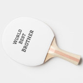 Weltbester Bruder fügt einfach den Text Sport hinz Tischtennis Schläger (Seitenansicht)