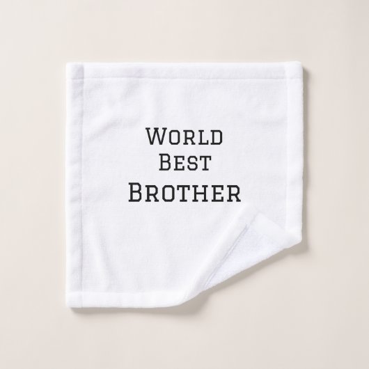 Weltbester Bruder fügt einfach den Text Sport hinz Waschlappen (Waschlappen)