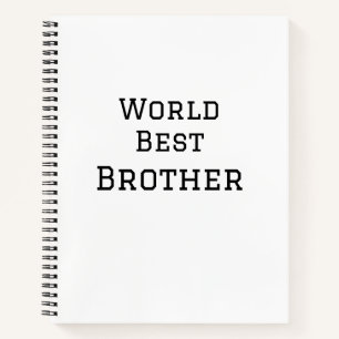 Weltbester Bruder Name Text Sport Text einfach Notizblock