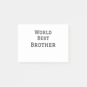 Weltbester Bruder Namenstext Sport Text einfach Post-it Klebezettel