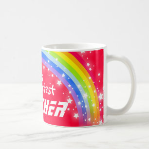 "Weltbester BRUDER" regenbogenroter Becher Kaffeetasse