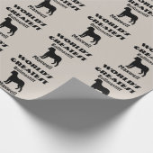 Weltbester Bullmastiff Hund Geschenkpapier (Ecke)