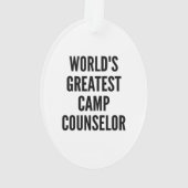 Weltbester Camp-Berater Ornament (Rückseite)