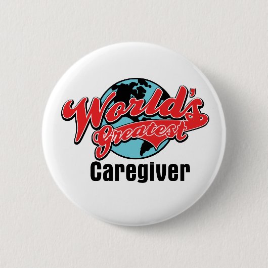 Weltbester Caregiver Button (Vorderseite)