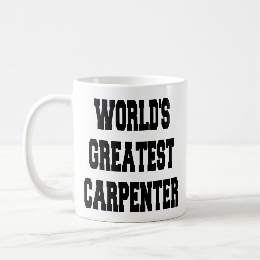 Weltbester Carpenter Kaffeetasse (Links)