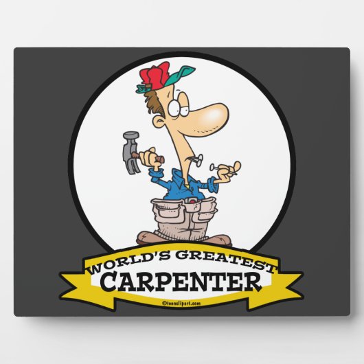 WELTBESTER CARPENTER MÄNNER CARTOON FOTOPLATTE (Vorderseite)