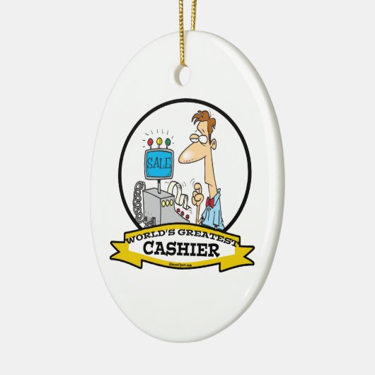 WELTBESTER CARTOON KERAMIK ORNAMENT (Links)