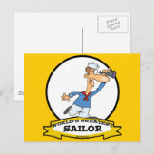 WELTBESTER CARTOON POSTKARTE (Vorne/Hinten)