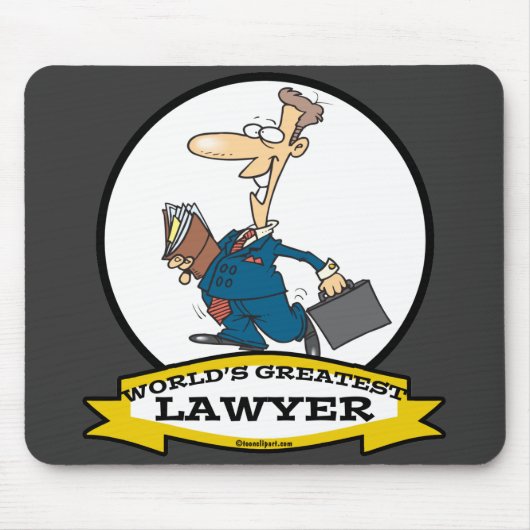 WELTBESTER CARTOON VON LAWYER II MOUSEPAD (Vorne)