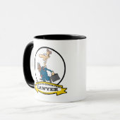 WELTBESTER CARTOON VON LAWYER II TASSE (Vorderseite Links)