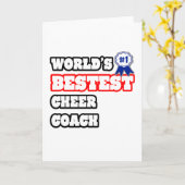 Weltbester Cheer-Coach Karte (Gelbe Blume)