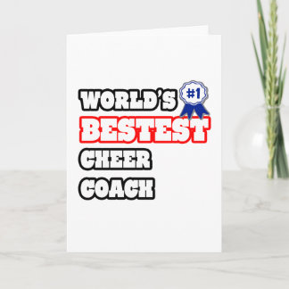 Weltbester Cheer-Coach Karte