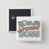 Weltbester Chef-Knopf Button (Vorne & Hinten)