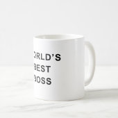 Weltbester Chef-Mug – Fettes klassisches Bürogesch Kaffeetasse (VorderseiteRechts)