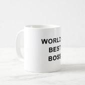 Weltbester Chef-Mug – Fettes klassisches Bürogesch Kaffeetasse (Vorderseite Links)