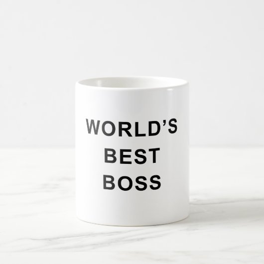 Weltbester Chef-Mug – Fettes klassisches Bürogesch Kaffeetasse (Mittel)