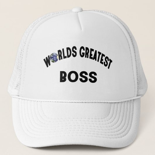 Weltbester Chef Truckerkappe (Vorderseite)