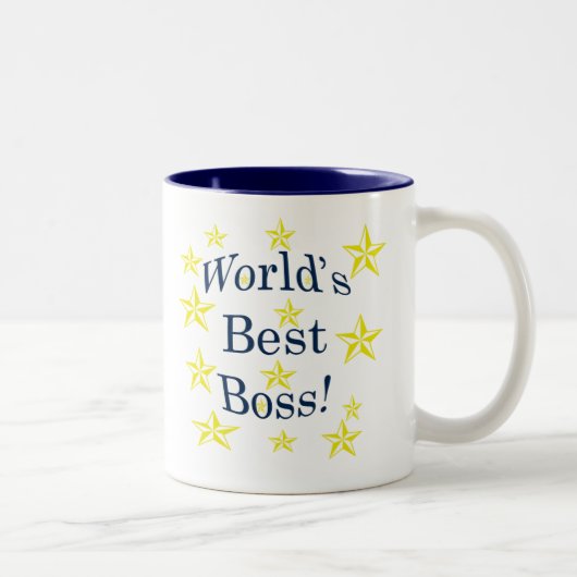 Weltbester Chef Zweifarbige Tasse (Rechts)