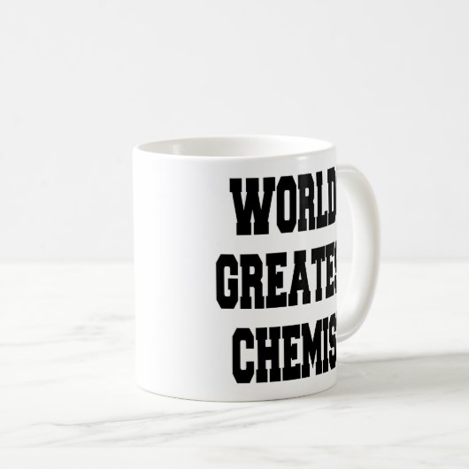 Weltbester Chemist Kaffeetasse (VorderseiteRechts)