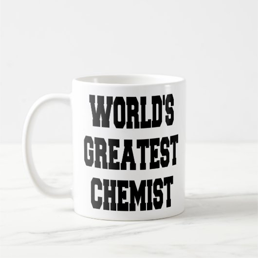 Weltbester Chemist Kaffeetasse (Links)