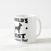 Weltbester Chihuahua-Vater Kaffeetasse (VorderseiteRechts)