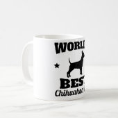 Weltbester Chihuahua-Vater Kaffeetasse (Vorderseite Links)