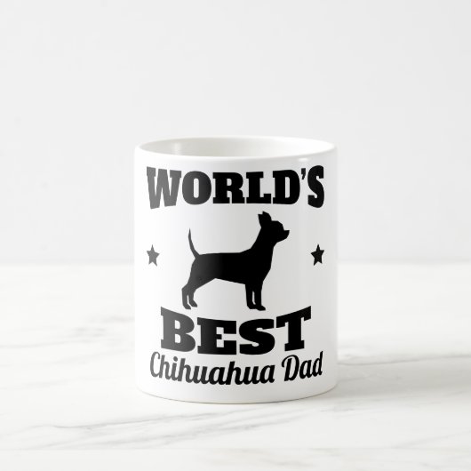 Weltbester Chihuahua-Vater Kaffeetasse (Mittel)