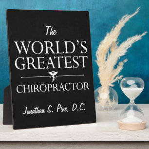 Weltbester Chiropraktiker-Chalkboard Look Award Fotoplatte