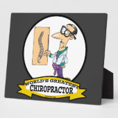 WELTBESTER CHIROPRAKTOR MÄNNER CARTOON FOTOPLATTE (Seite)