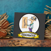 WELTBESTER CHIROPRAKTOR MÄNNER CARTOON FOTOPLATTE (Seite)