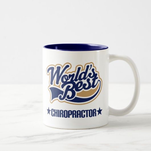 Weltbester Chiropraktor Zweifarbige Tasse (Rechts)